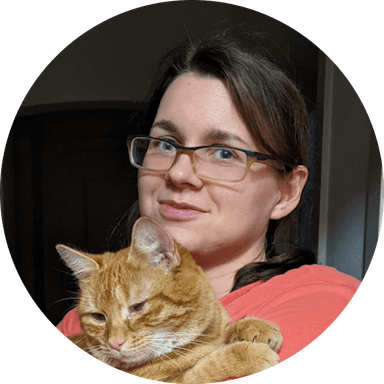 Picture of a girl holding a cat